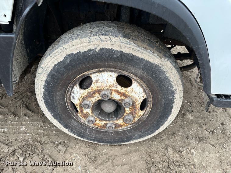 image for item DR5076 2012 Isuzu NPR  flatbed truck