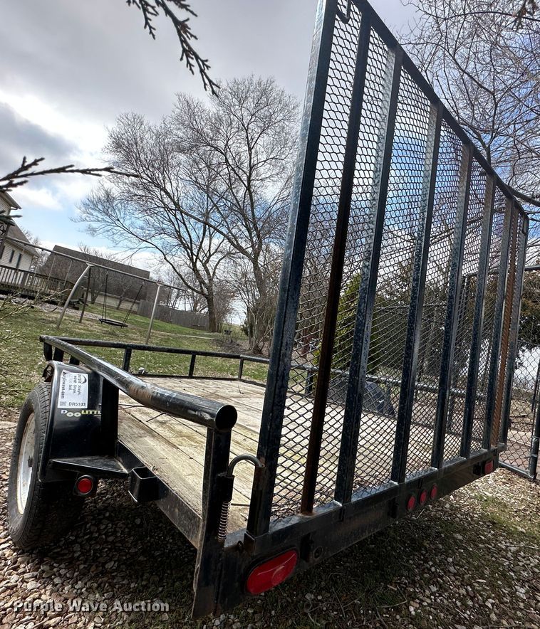image for item DR5103 2014 Doolittle  utility trailer