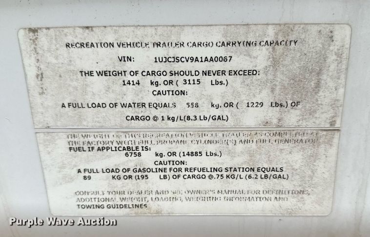 image for item DR5129 2010 Jayco Recon  camper