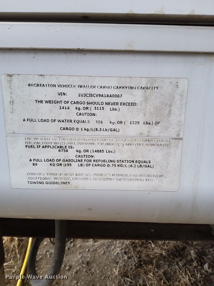 image for item DR5129 2010 Jayco Recon  camper