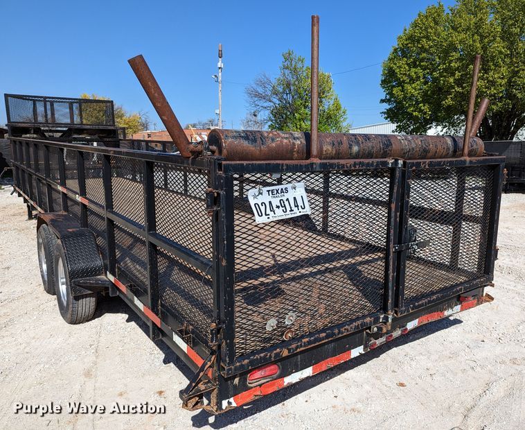 image for item DR6918 2015 Texas Pride  equipment trailer