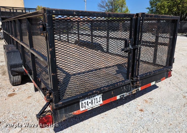 image for item DR6919 2015 Texas Pride  equipment trailer
