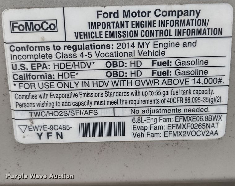 image for item DR8284 2015 Ford E450 Super Duty El Dorado  shuttle bus