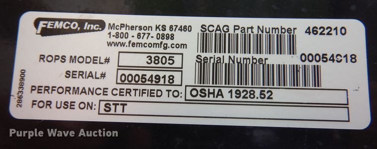 image for item HB9766 2019 Scag Turf Tiger II  lawn mower