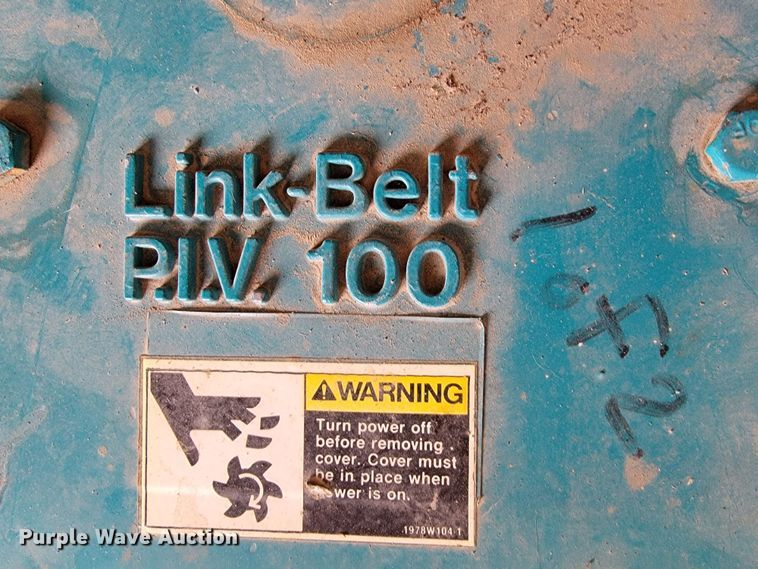 image for item HG9443 Link-Belt P.I.V.  variable speed drives