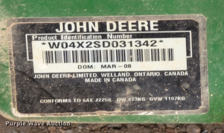 image for item HG9449 2008 John Deere Gator  utility vehicle