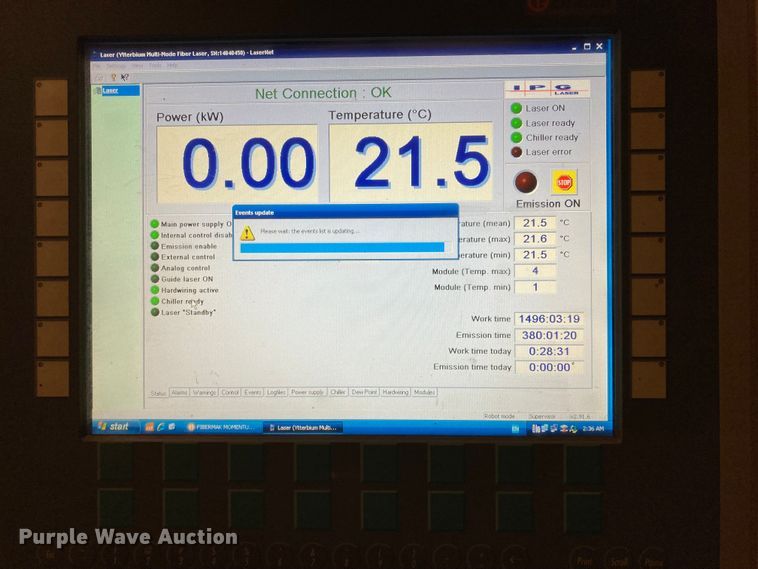 image for item HN9834 2016 RMT Kyson 510-2  fiber laser cutting system