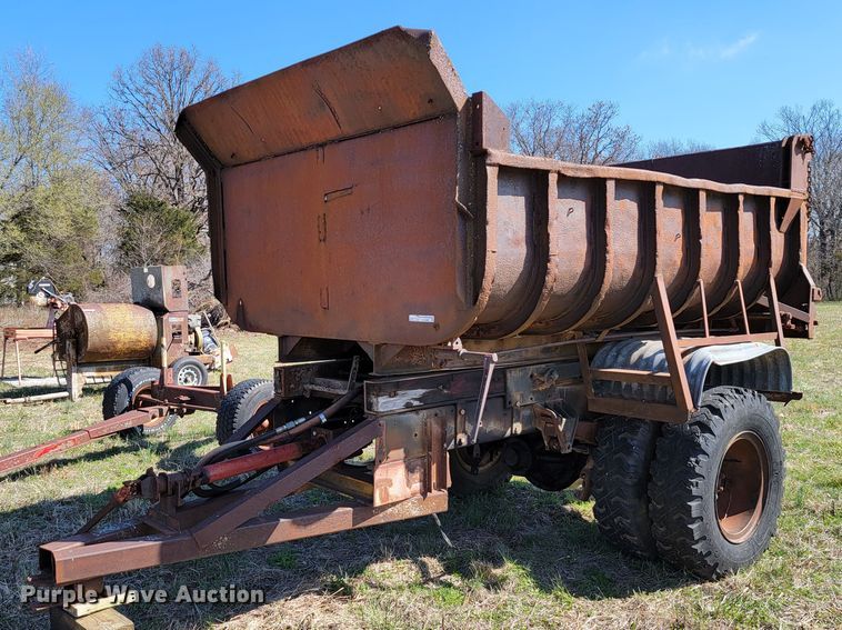 image for item HP9686 Shop built  end dump trailer