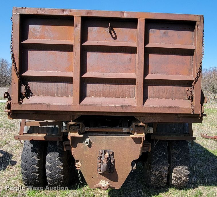 image for item HP9686 Shop built  end dump trailer