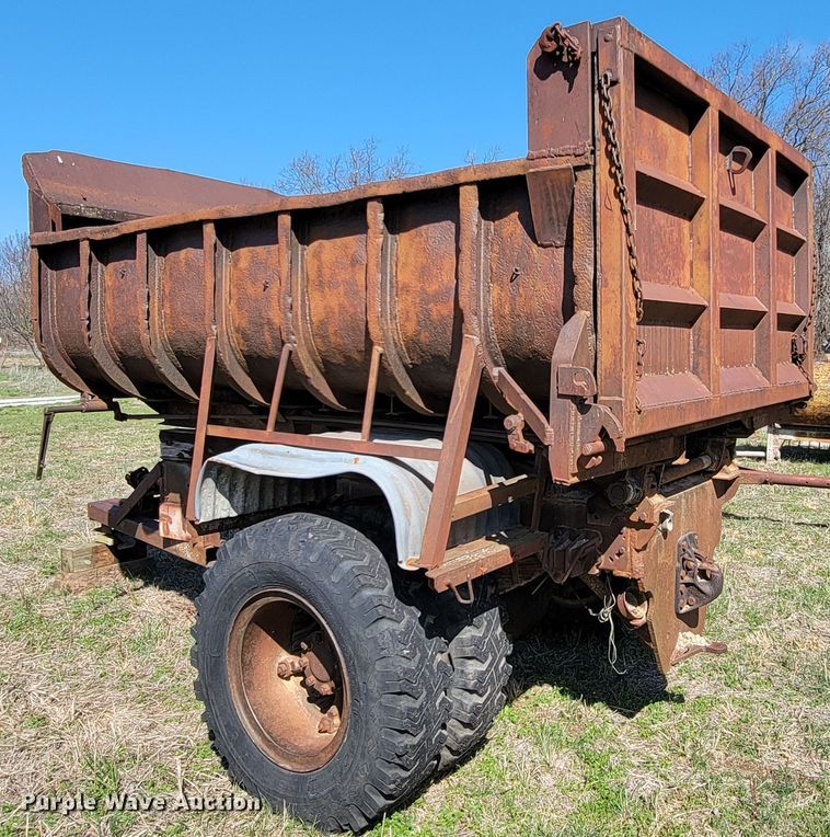 image for item HP9686 Shop built  end dump trailer
