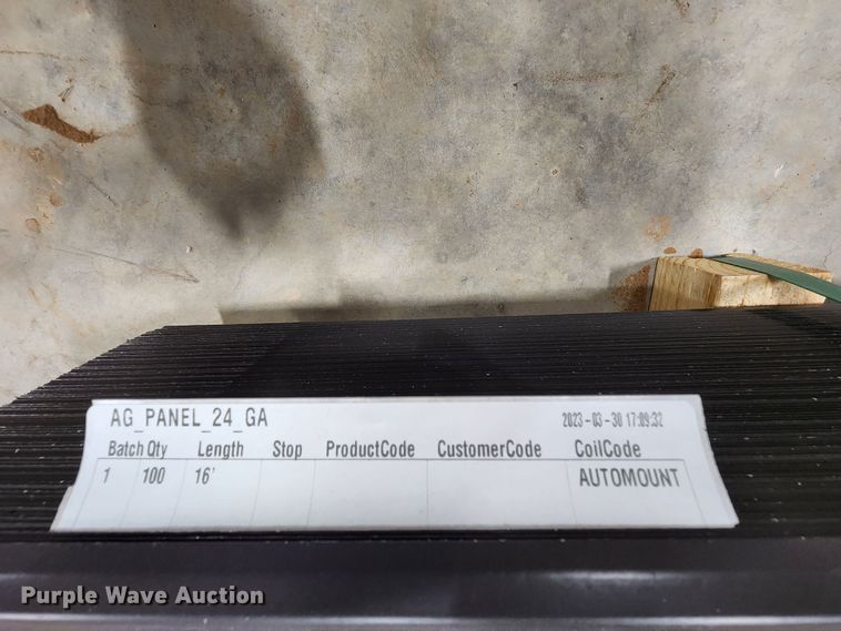 image for item KC9679 (100) sheets of Doerksen Metal Components metal siding/roofing