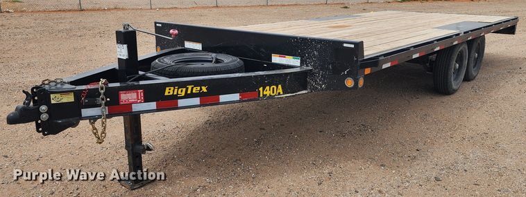 image for item KC9683 2021 Big Tex 14OA-20BK-8SIR  equipment trailer