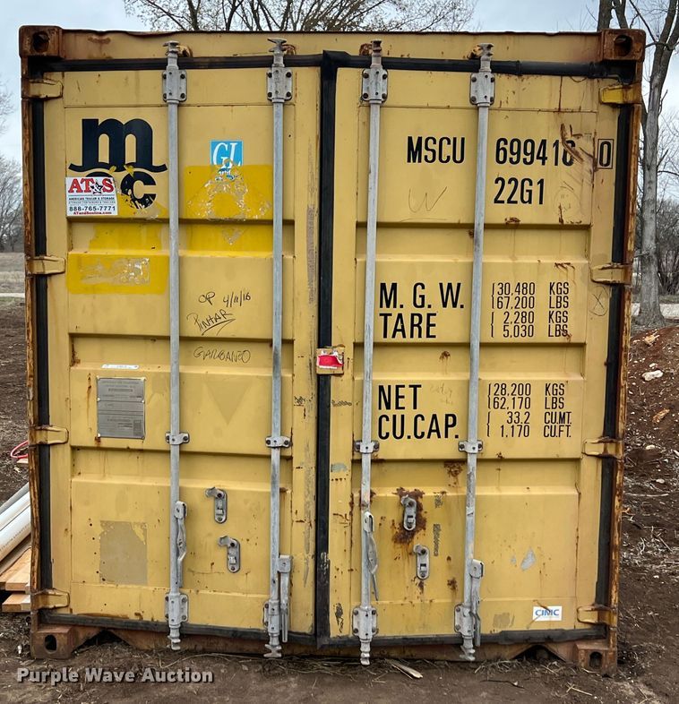image for item KR9416 CIMC  shipping container