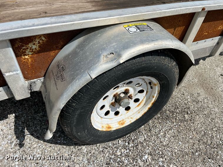 image for item LA9850 2023 Shop built  utility trailer