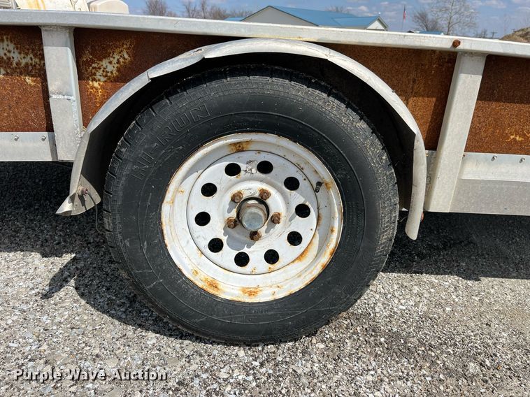 image for item LA9850 2023 Shop built  utility trailer