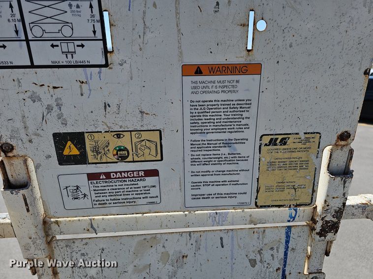 image for item LE9313 2015 JLG 2632 ES  vertical lift