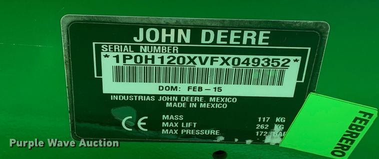 image for item LI9165 2015 John Deere 1025R  tractor