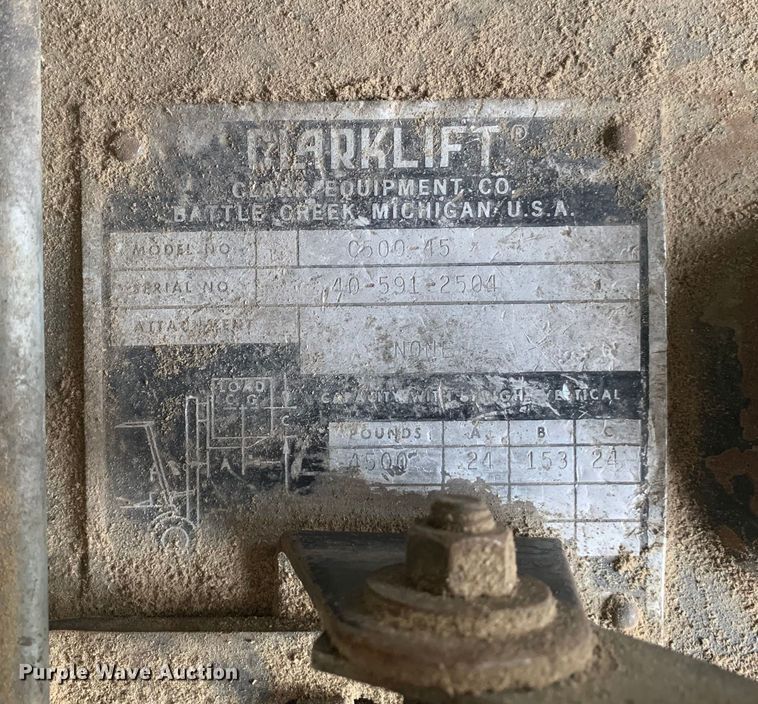 image for item LI9245 Clark C500-45  forklift