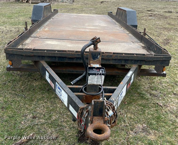 image for item LJ9594 2005 Liberty Industries Inc  tilt deck equipment trailer