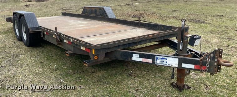 image for item LJ9594 2005 Liberty Industries Inc  tilt deck equipment trailer