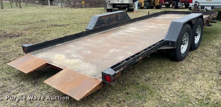 image for item LJ9594 2005 Liberty Industries Inc  tilt deck equipment trailer