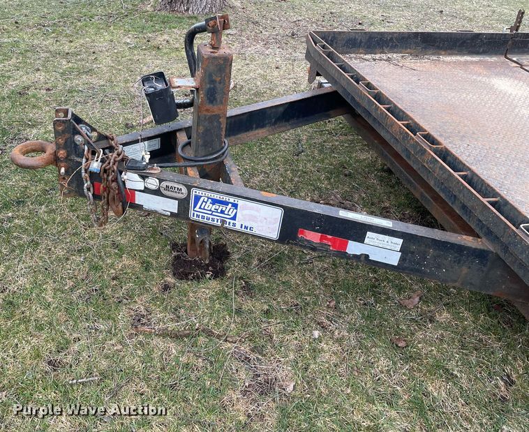 image for item LJ9594 2005 Liberty Industries Inc  tilt deck equipment trailer
