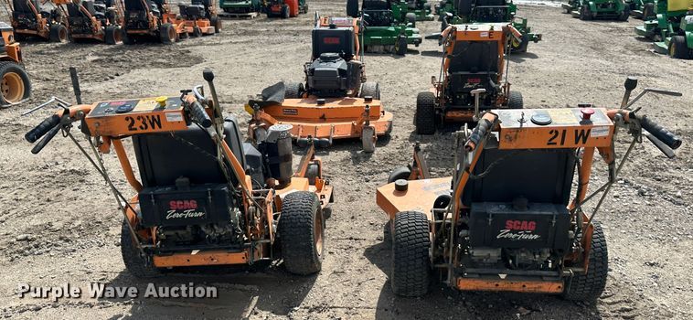 image for item LN9158 (4) Scag Advantage 36 ZTR lawn mowers