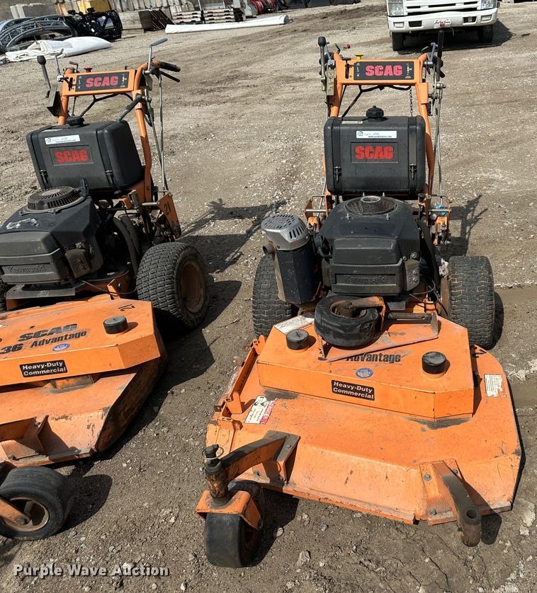 image for item LN9158 (4) Scag Advantage 36 ZTR lawn mowers