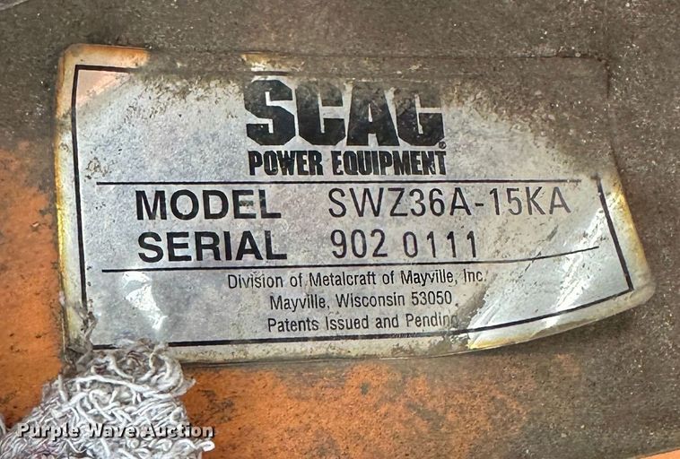 image for item LN9158 (4) Scag Advantage 36 ZTR lawn mowers