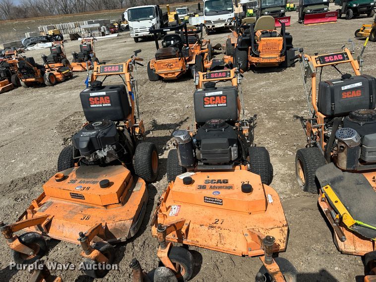 image for item LN9170 (6) Scag Advantage 36 ZTR lawn mowers