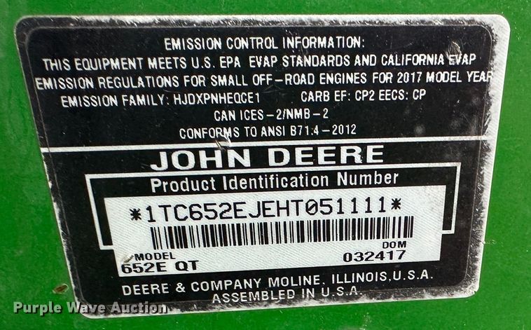 image for item LN9172 (4) John Deere ZTR lawn mowers