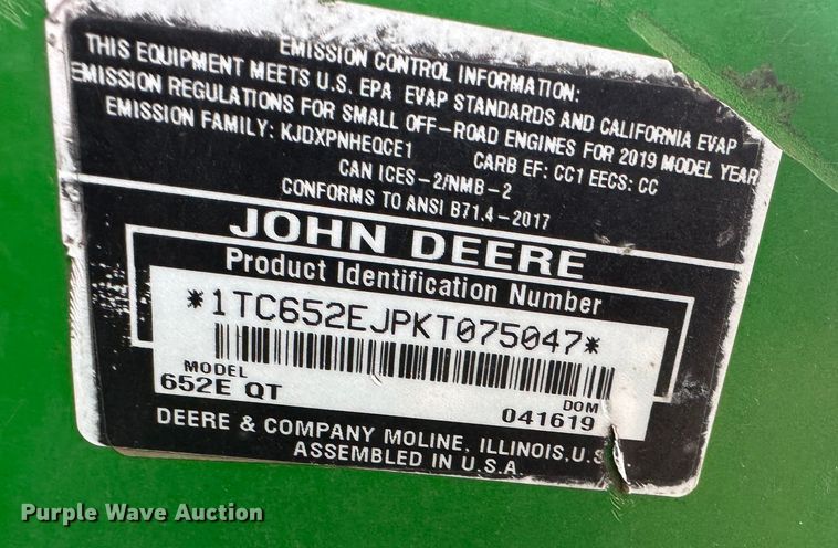 image for item LN9177 (4) John Deere ZTR lawn mowers