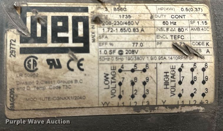 image for item LN9361 (2) Whitney conveyors