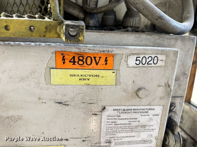 image for item LN9365 Wysong 55-6  press brake