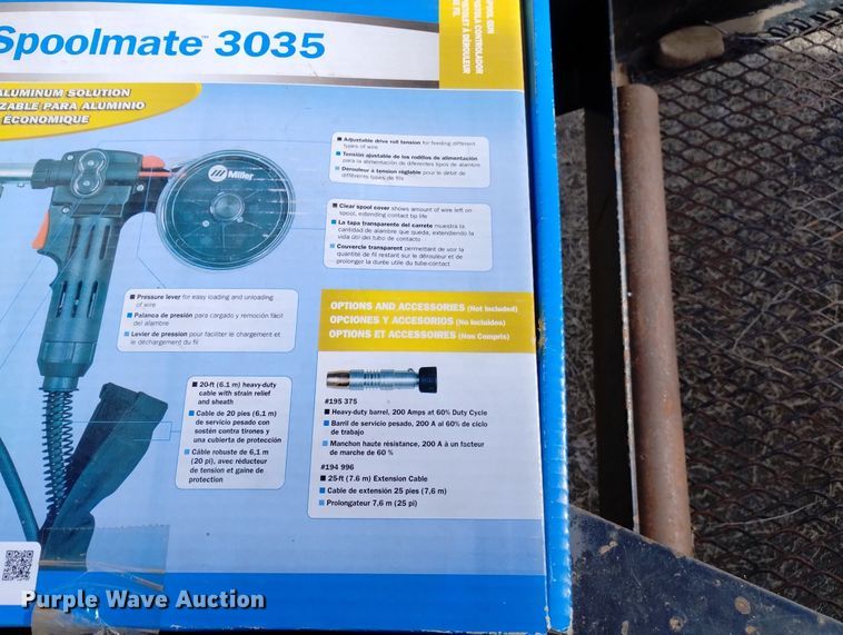 image for item LP9541 Miller Spoolmate 3035  spool gun