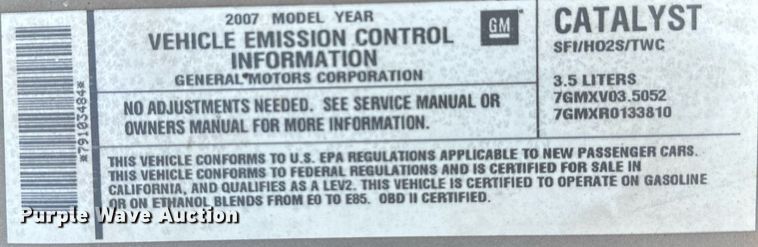 image for item LR9598 2007 Chevrolet Impala LT