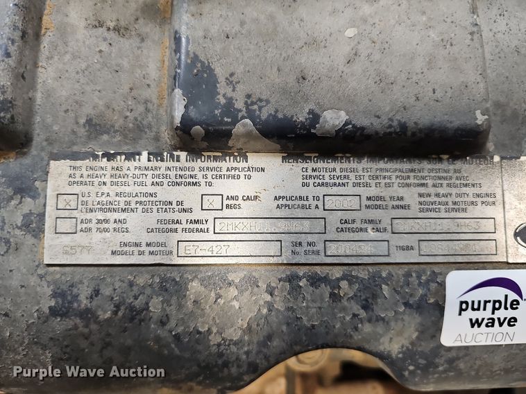 image for item MC9648 2002 Mack E7  engine