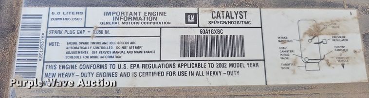 image for item MC9714 2002 Chevrolet Silverado 2500HD  pickup truck