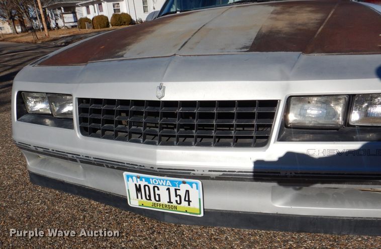 image for item MC9793 1987 Chevrolet Monte Carlo SS