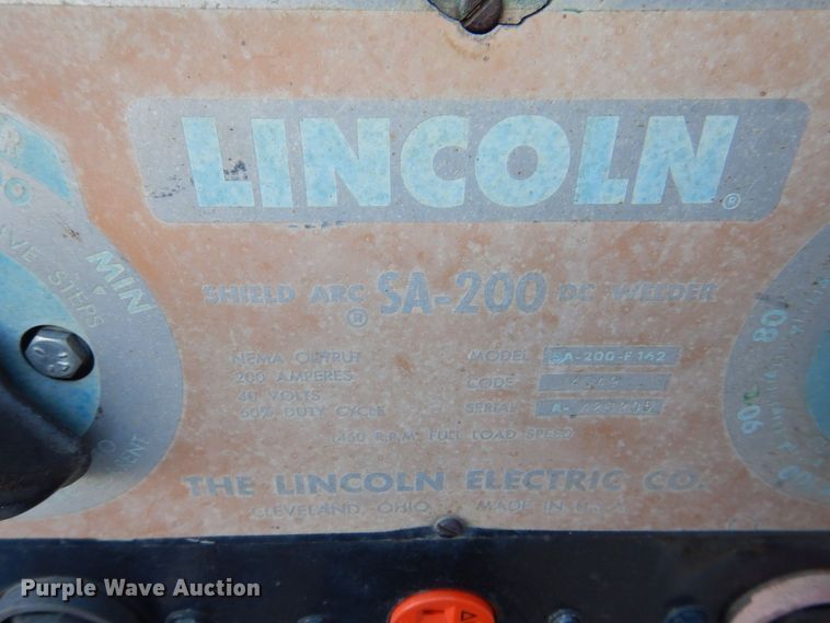 image for item MC9859 Lincoln SA-200  welder