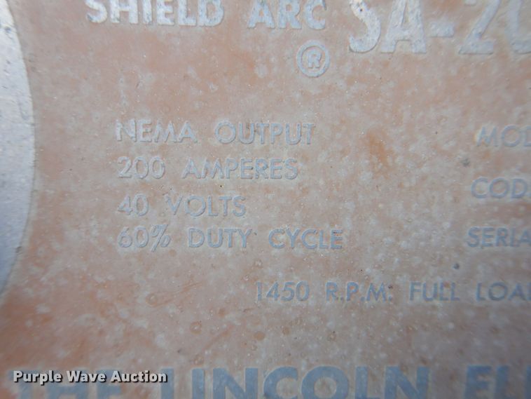 image for item MC9859 Lincoln SA-200  welder