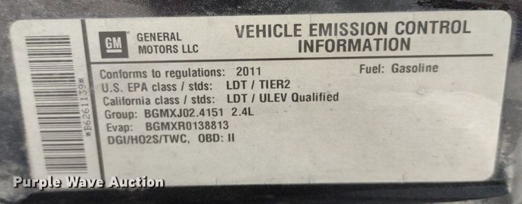 image for item MD9519 2011 Chevrolet Equinox  SUV