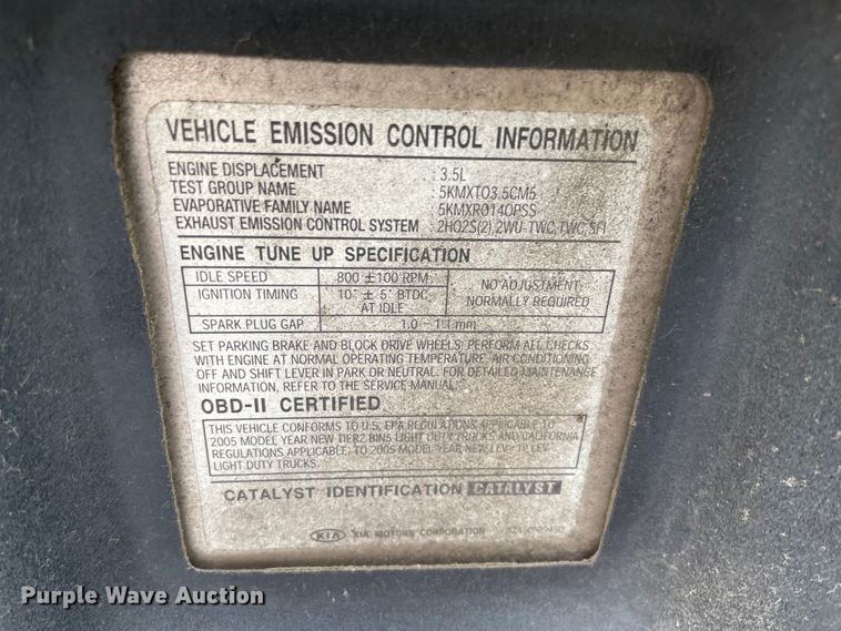 image for item MM9436 2005 Kia Sorento LX