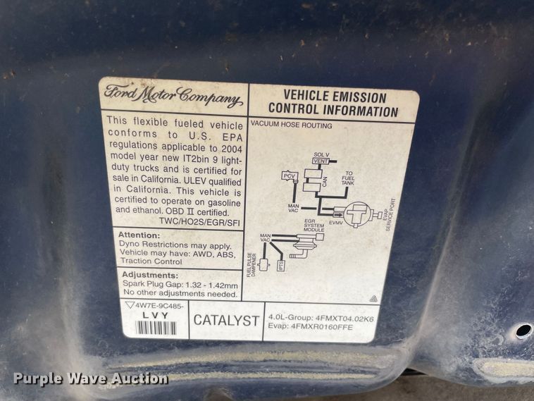 image for item MM9439 2004 Ford Explorer  SUV