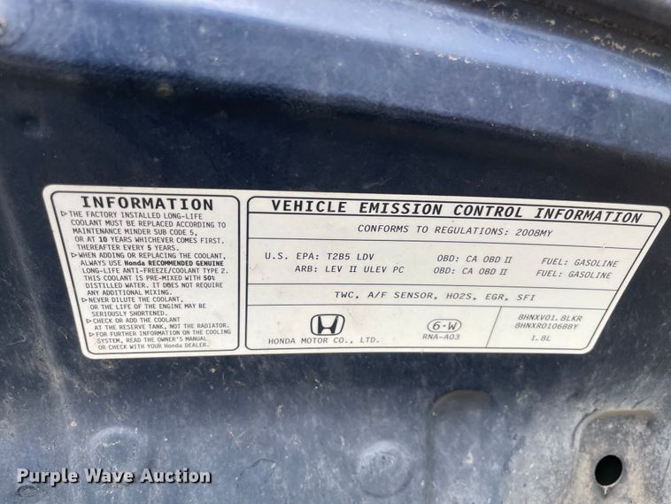 image for item MM9445 2008 Honda Civic