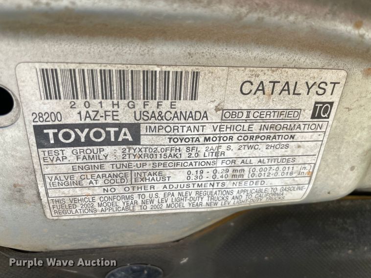 image for item MM9451 2002 Toyota Rav4 L  SUV