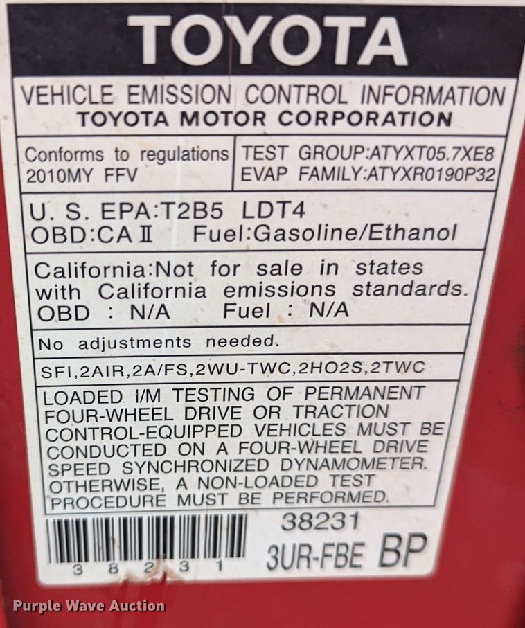 image for item MN9813 2010 Toyota Tundra  CrewMax pickup truck