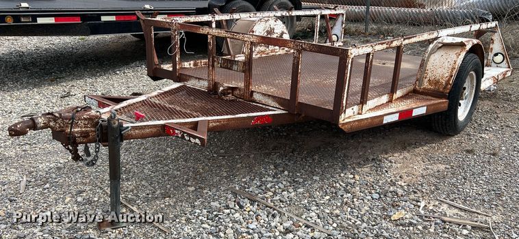 image for item MQ9862 Shop built  utility trailer