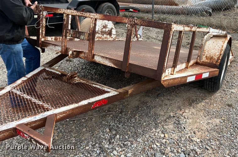 image for item MQ9862 Shop built  utility trailer