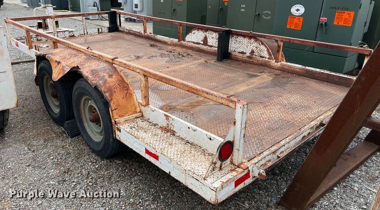 image for item MQ9866 Shop built  utility trailer